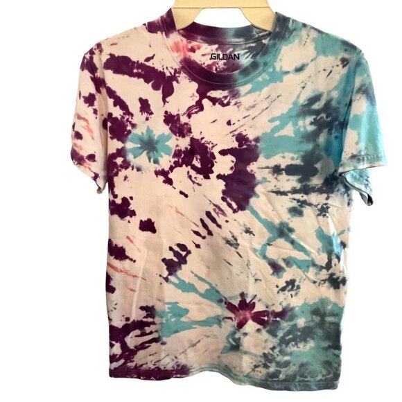 Gildan unisex kids tie dye short sleeve tshirt‎ size SP - Picture 1 of 5